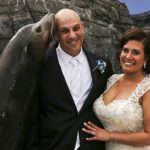 Bride Groom Seal Kiss