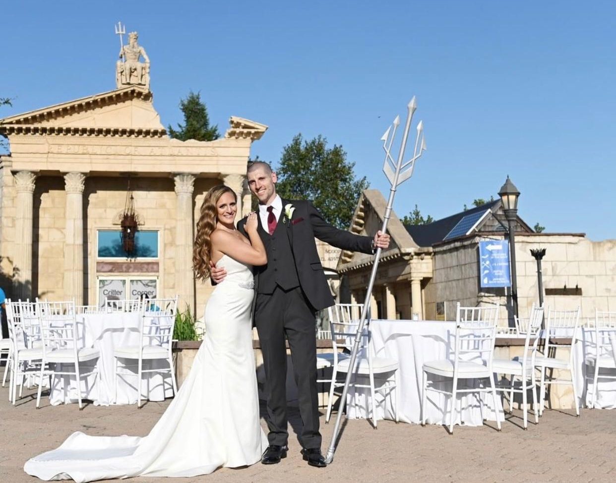Wedding Couple with Triton