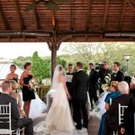 Wedding ceremony at the Riverside Pavilion