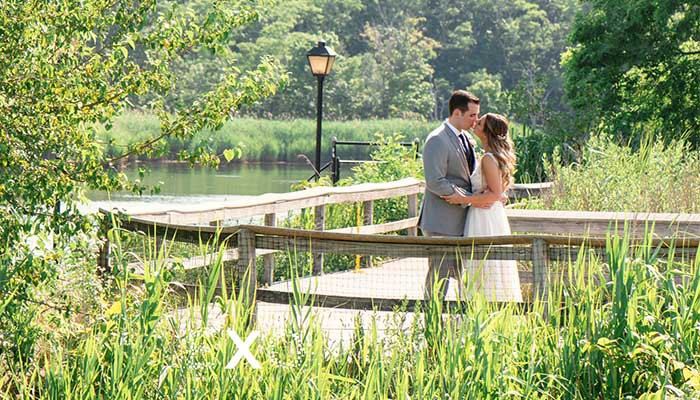 outdoor setting along Peconic River
