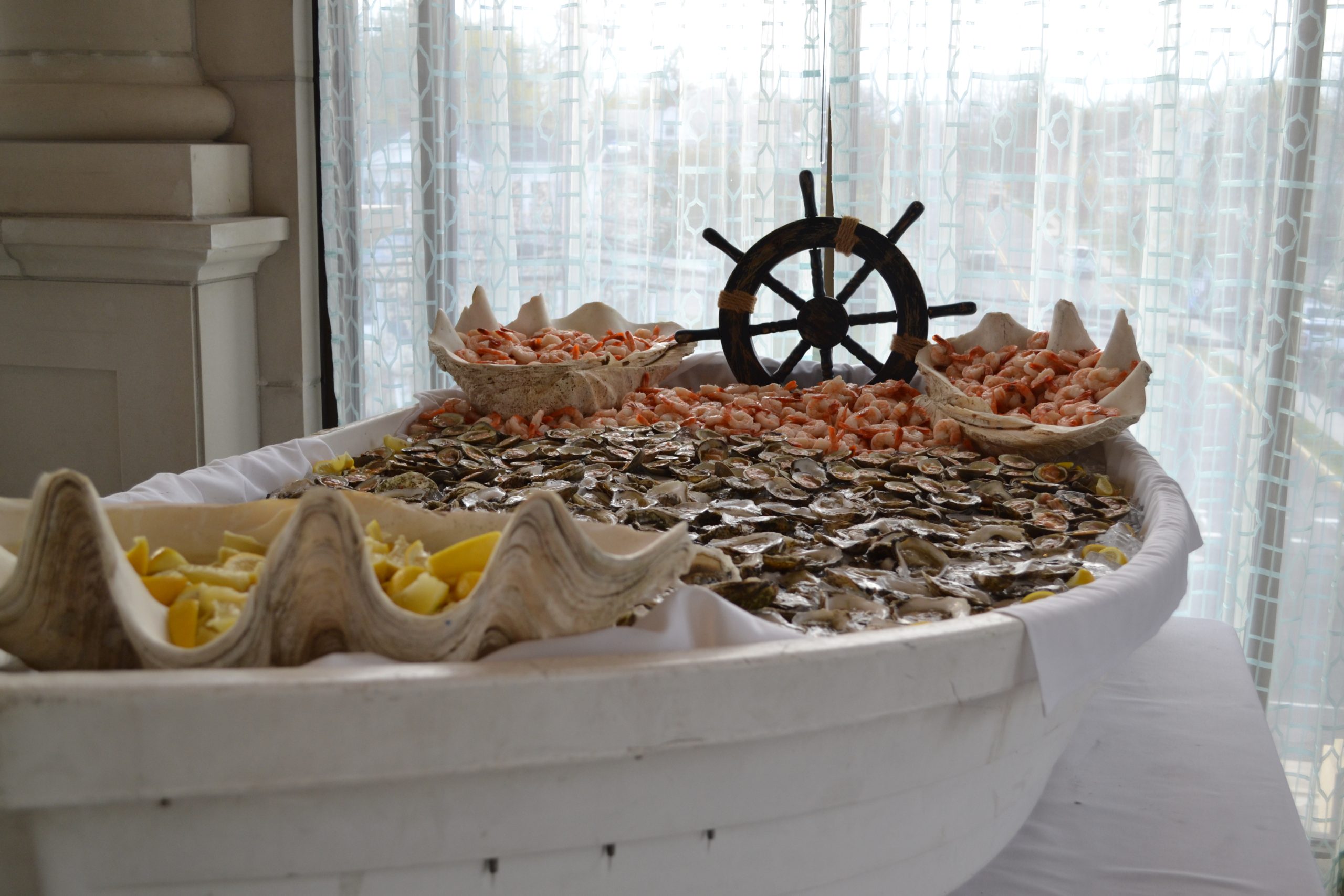 Boat filled with seafood